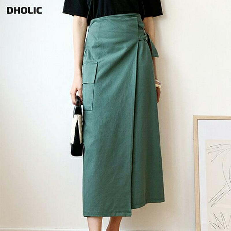 ポケットベルトスカート・全4色・t59326 レディース 【sk】【スカート ロング ロングスカート 単色 無地 シンプル 大人