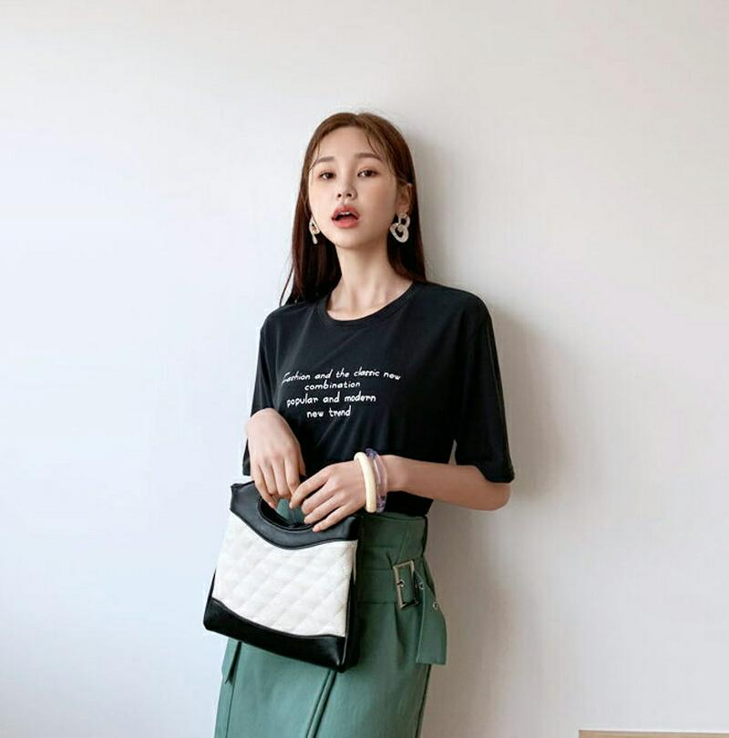 ミニレタリングTシャツ・全4色・t59313 レディース 【tops】【トップス Tシャツ 半袖 ハーフスリーブ レタリング ロ