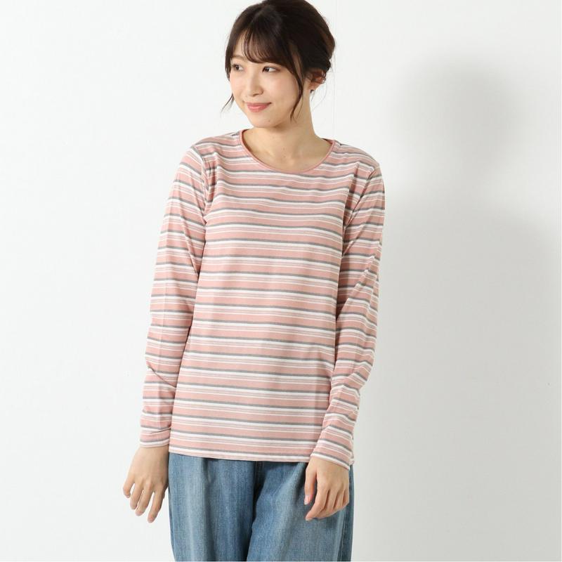 涼しく快適ドライカノコ長袖Ｔシャツ【無地・ボーダー】