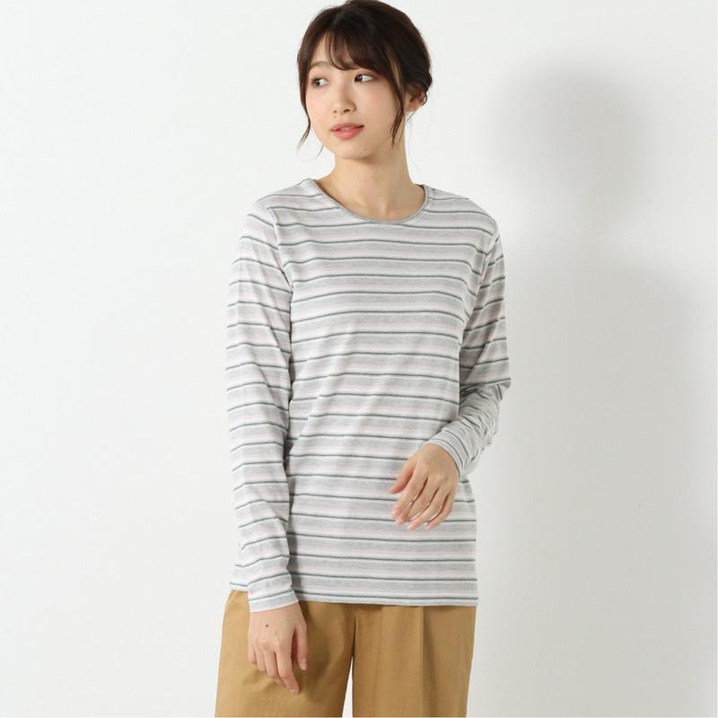 涼しく快適ドライカノコ長袖Ｔシャツ【無地・ボーダー】