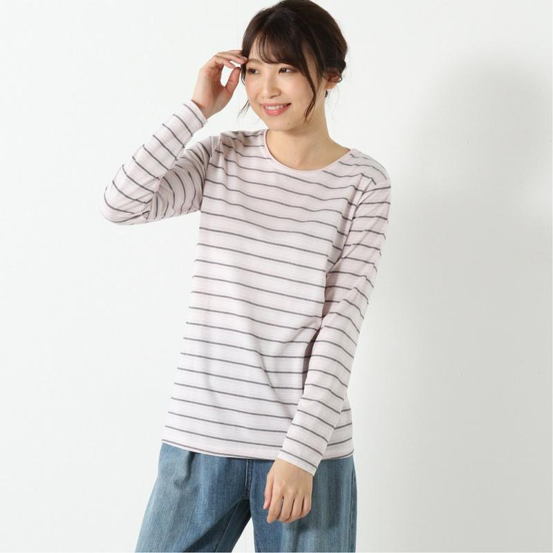 涼しく快適ドライカノコ長袖Ｔシャツ【無地・ボーダー】