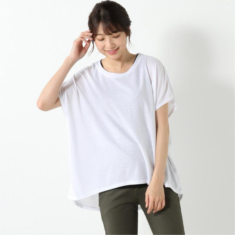 梨地ドルマンＴシャツ＋タンクトップ　アンサンブル