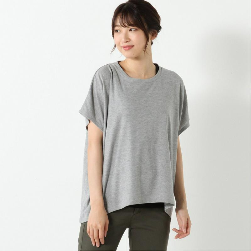 梨地ドルマンＴシャツ＋タンクトップ　アンサンブル