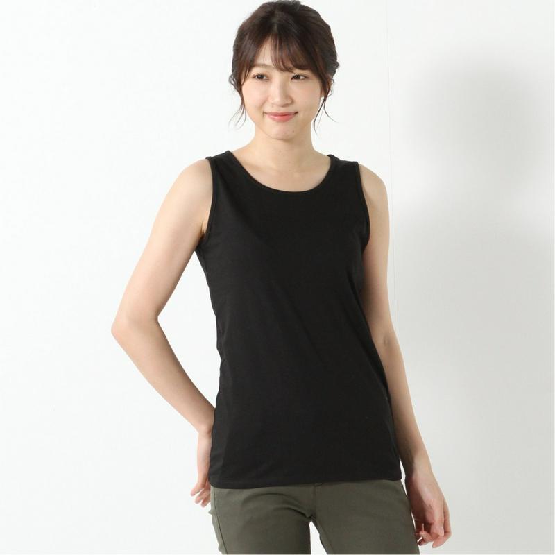 梨地ドルマンＴシャツ＋タンクトップ　アンサンブル