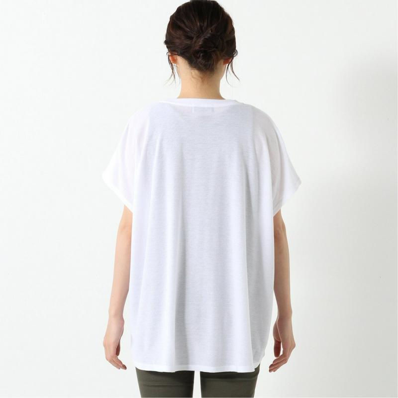 梨地ドルマンＴシャツ＋タンクトップ　アンサンブル