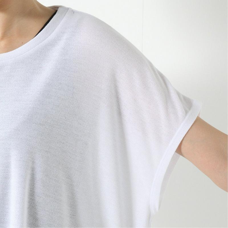 梨地ドルマンＴシャツ＋タンクトップ　アンサンブル