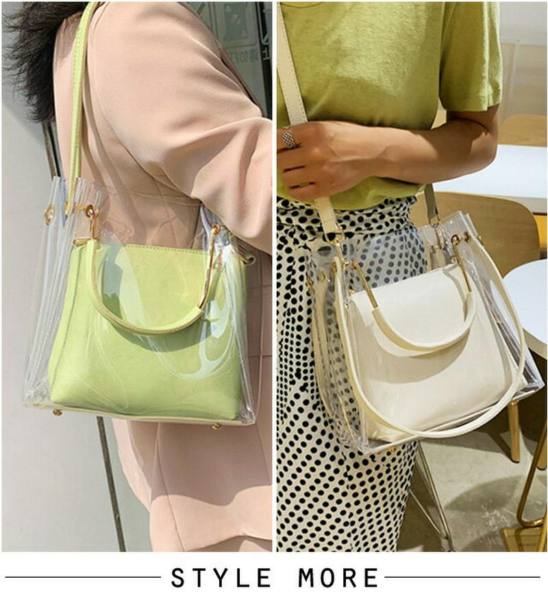 Shopnikoniko ショップニコニコ の クリアバッグ ショルダー おしゃれ 即納 安い 中身が見える ハンドバッグ トート Pvcバッグ ビニールバッグ 透明 ミニ ベージュ トレンド レディース 韓国ファッション Instagram Parte