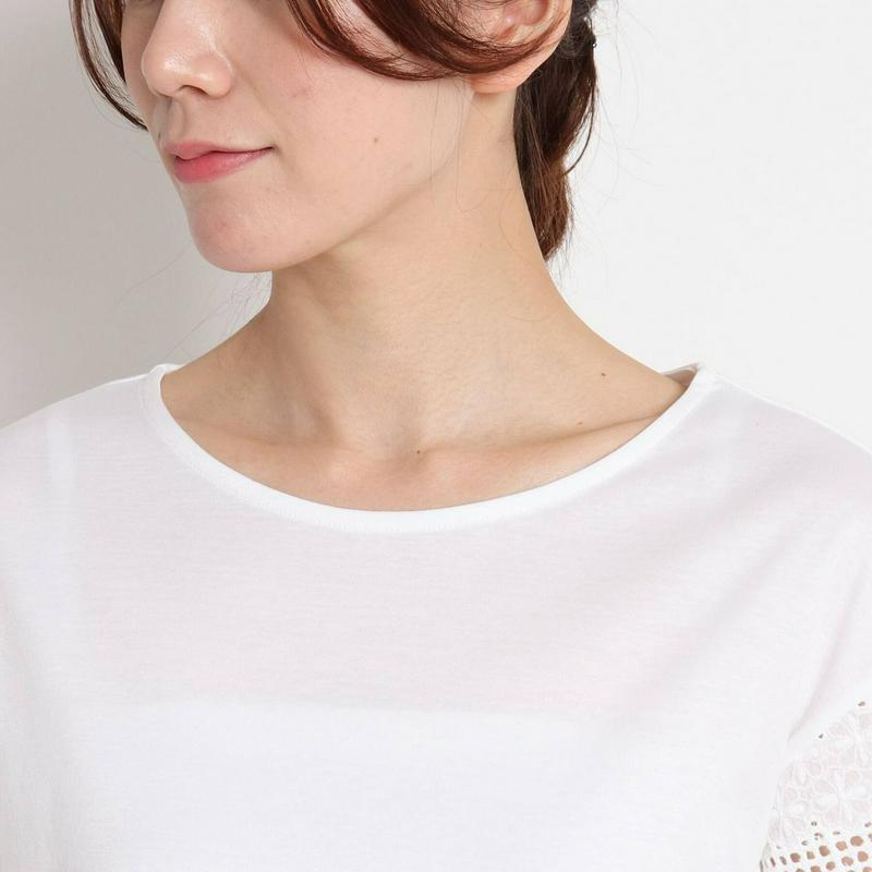 【洗える】アイレットスリーブＴシャツ