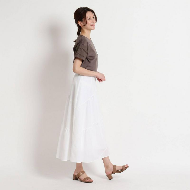 【洗える】アイレットスリーブＴシャツ