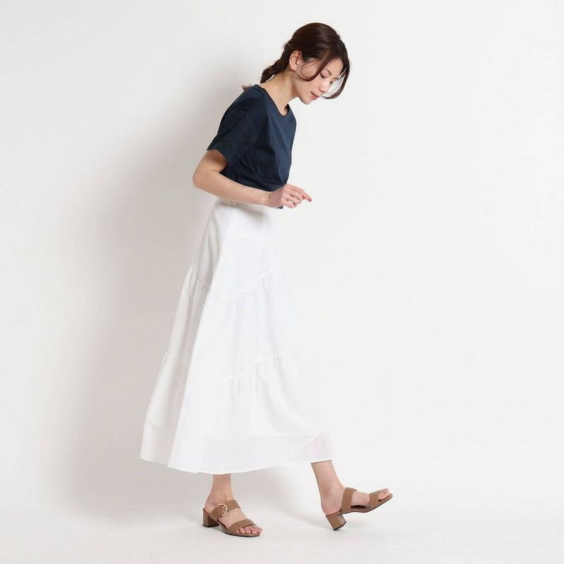 【洗える】アイレットスリーブＴシャツ