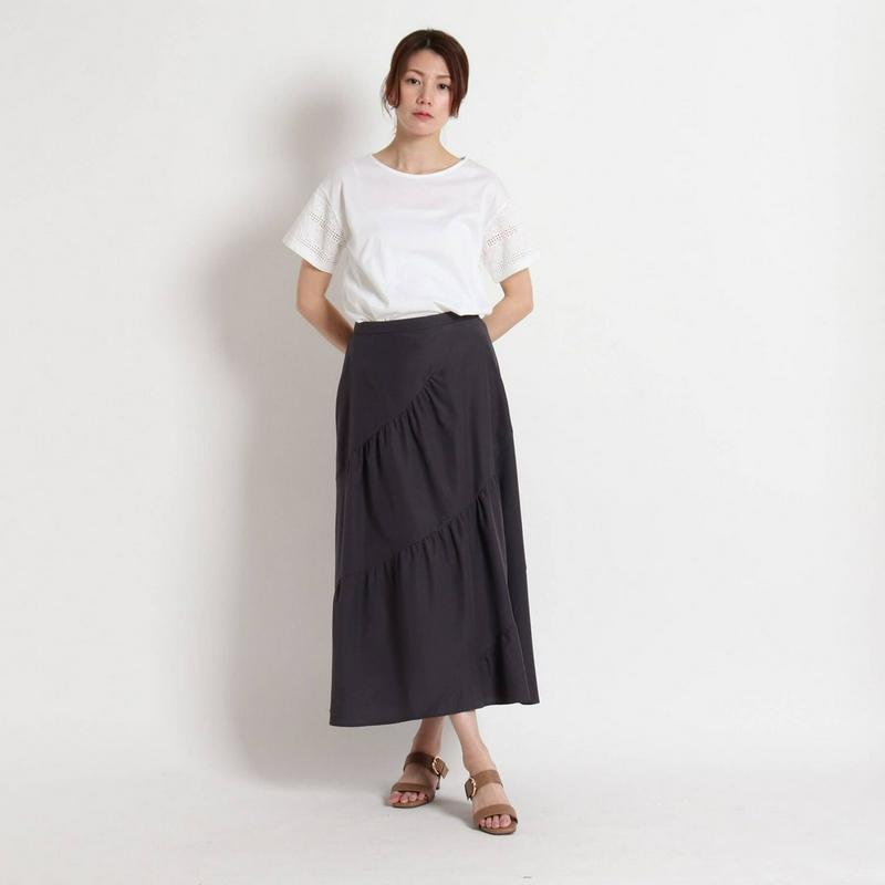 【洗える】アイレットスリーブＴシャツ