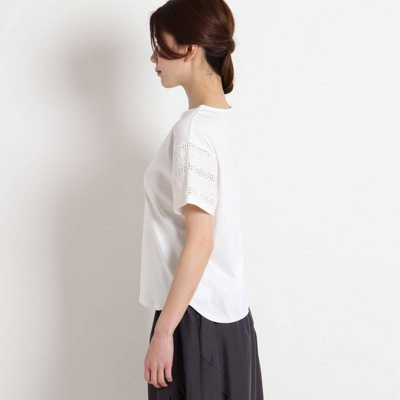 【洗える】アイレットスリーブＴシャツ