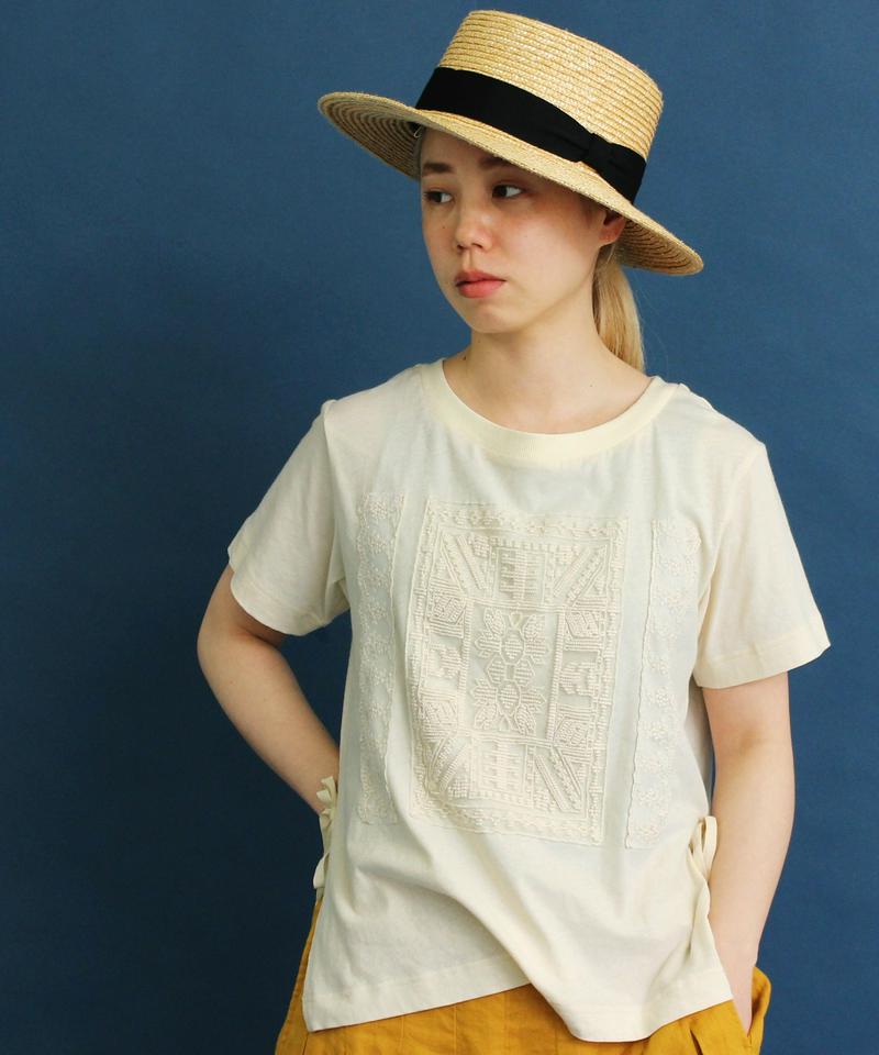 〇eiπe レースモチーフ　Tシャツ