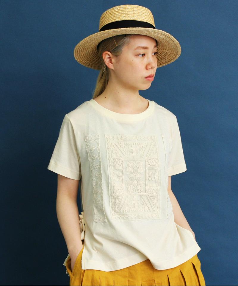 〇eiπe レースモチーフ　Tシャツ