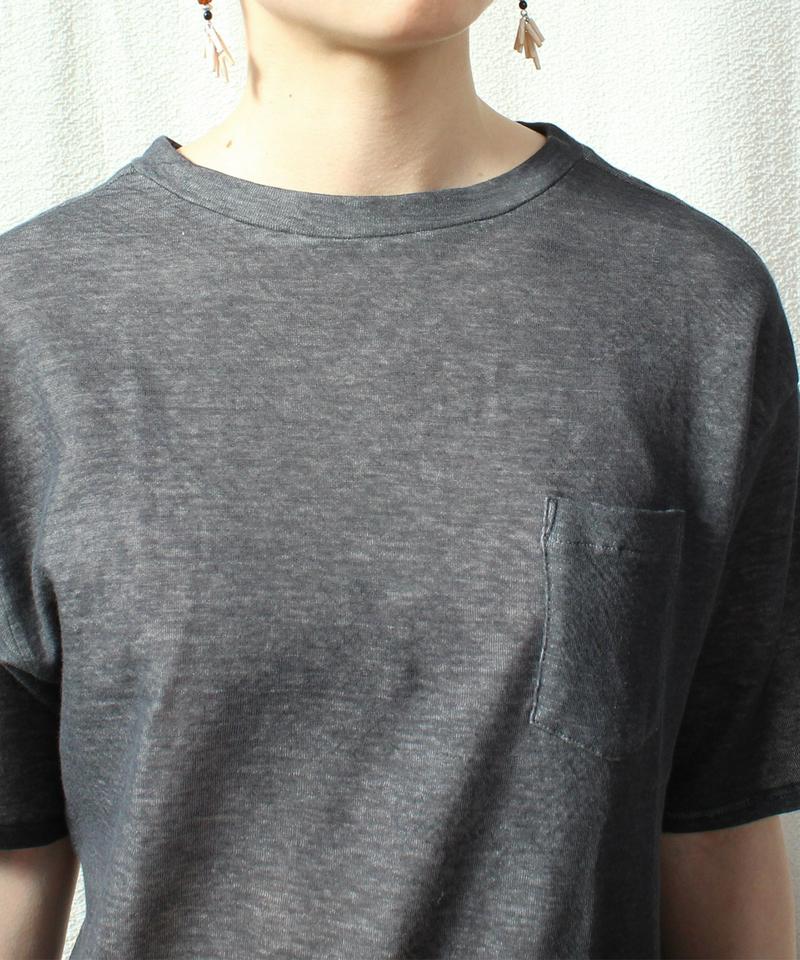 ○接結製品洗いポケットTシャツ（caph troupe）
