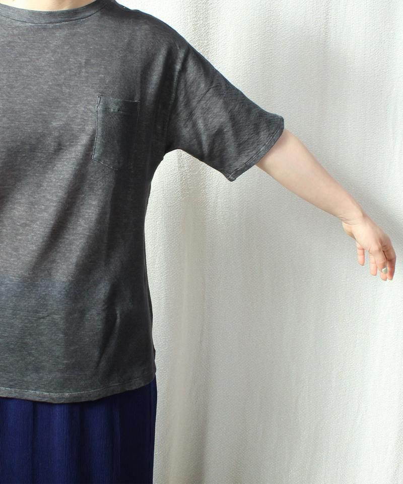○接結製品洗いポケットTシャツ（caph troupe）