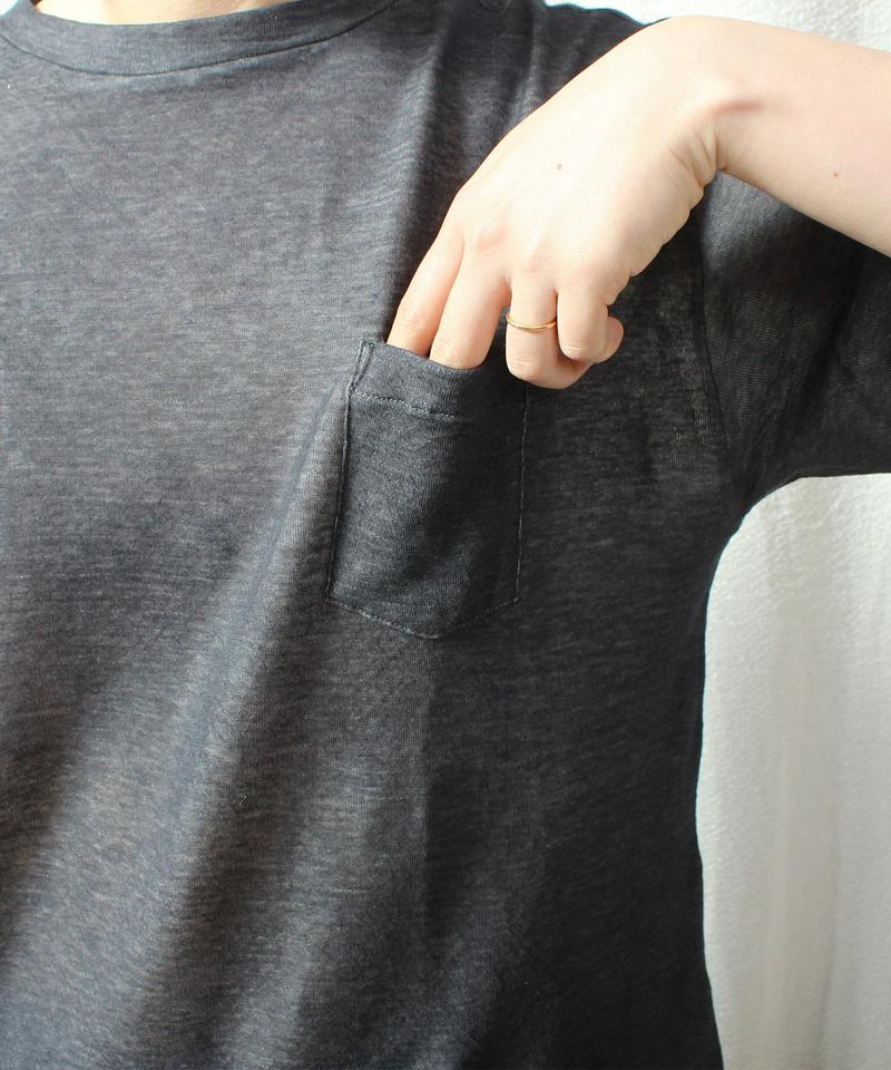 ○接結製品洗いポケットTシャツ（caph troupe）