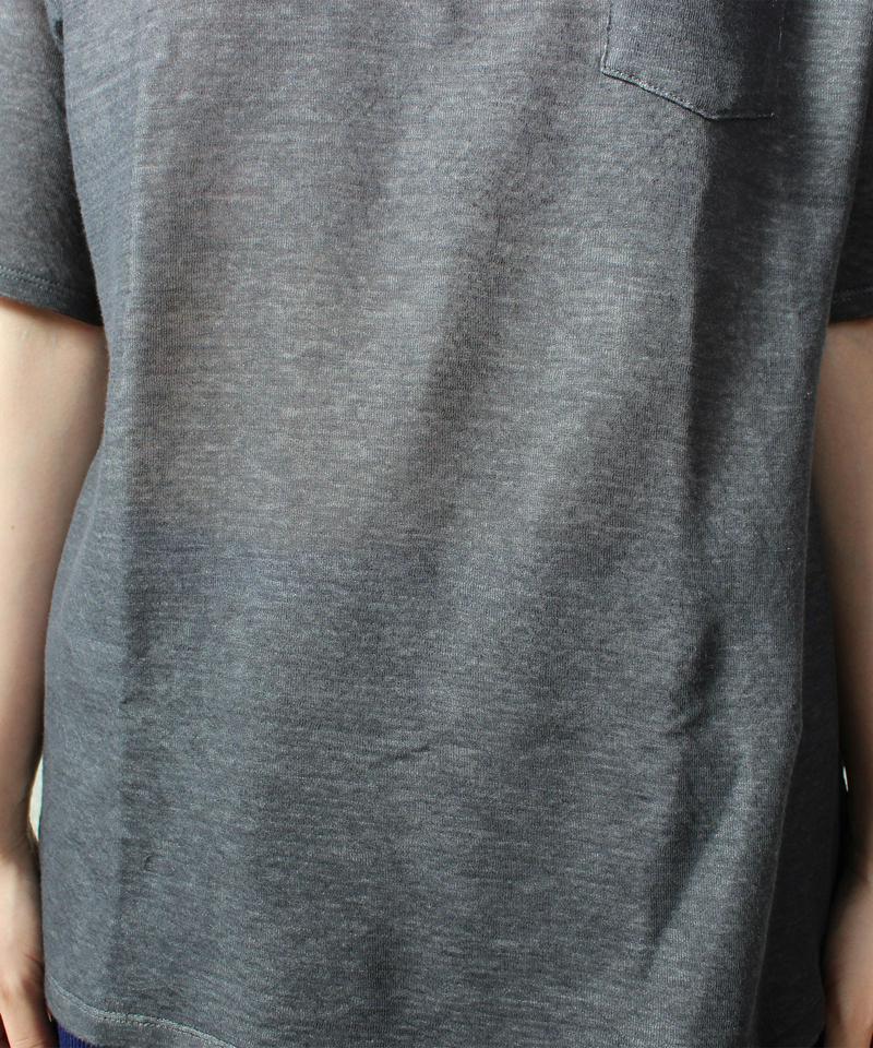 ○接結製品洗いポケットTシャツ（caph troupe）