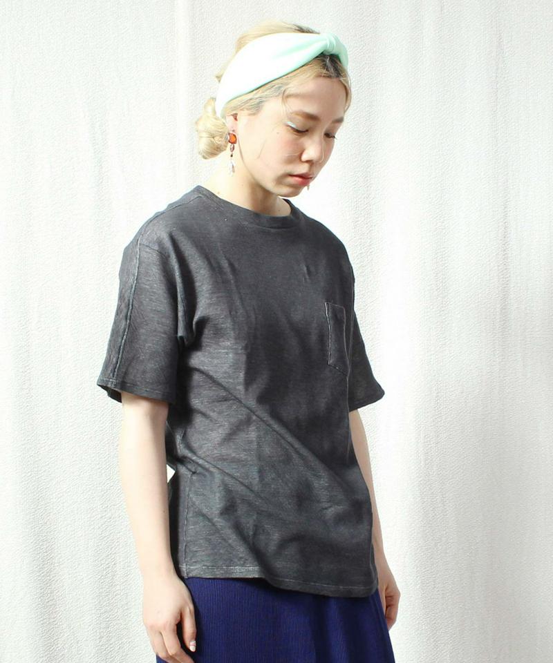 ○接結製品洗いポケットTシャツ（caph troupe）
