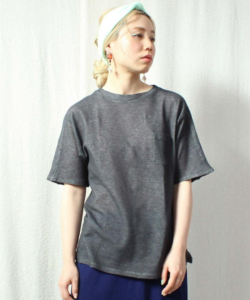 ○接結製品洗いポケットTシャツ（caph troupe）