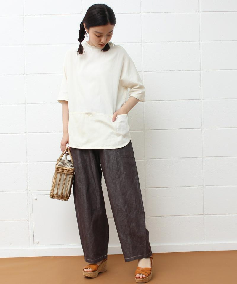 mat リネンコットンデニム サイドポケットパンツ（mat quotidien）