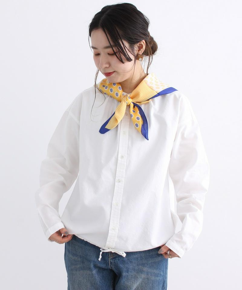 mat　オックス製品染め スタンドネック　ドロストシャツ（mat quotidien）