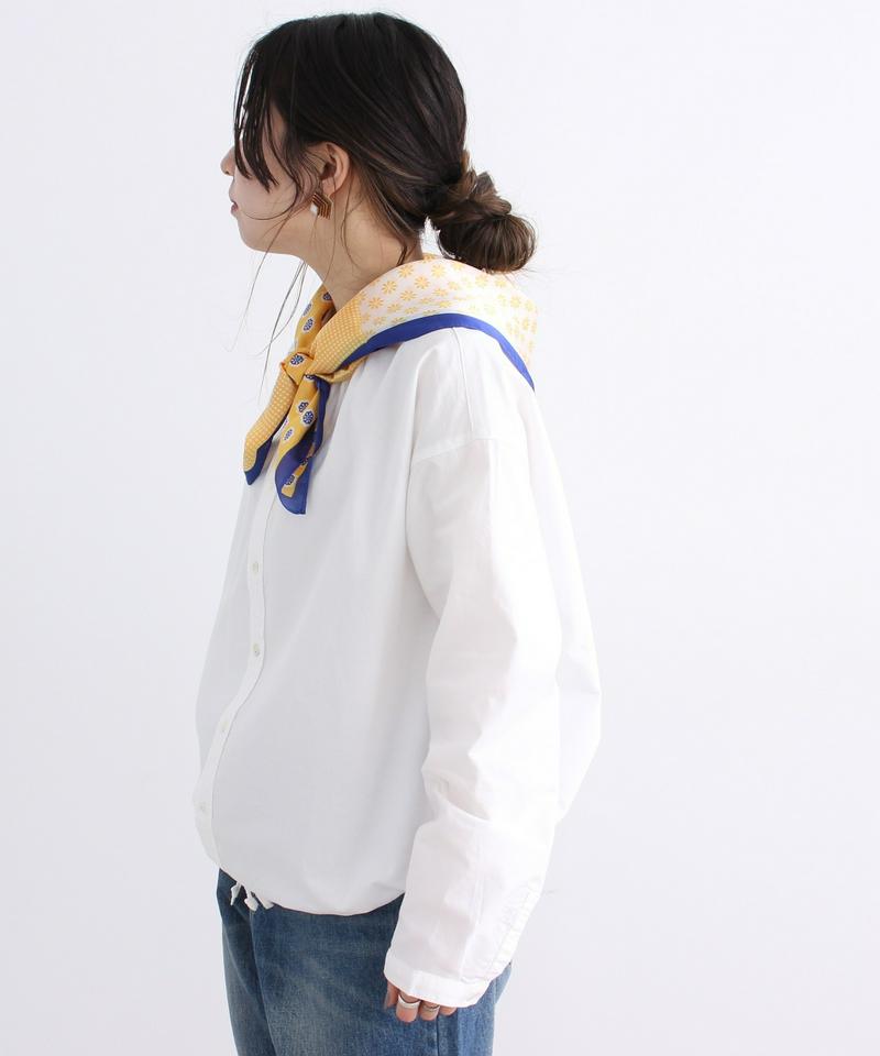 mat　オックス製品染め スタンドネック　ドロストシャツ（mat quotidien）