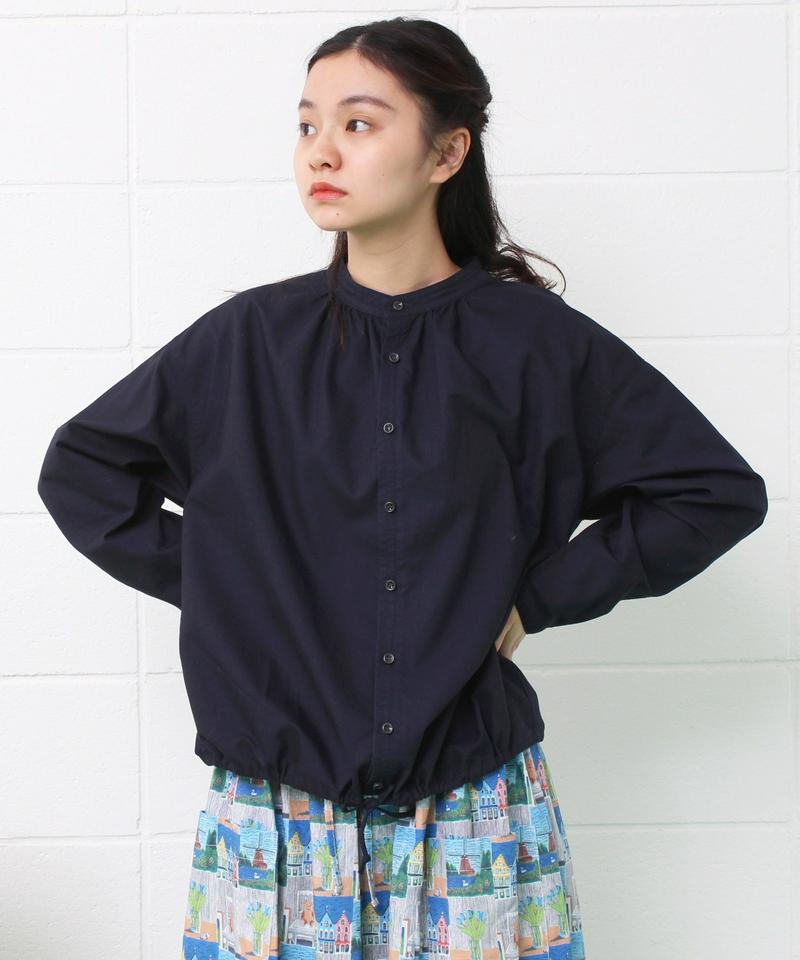 mat　オックス製品染め スタンドネック　ドロストシャツ（mat quotidien）