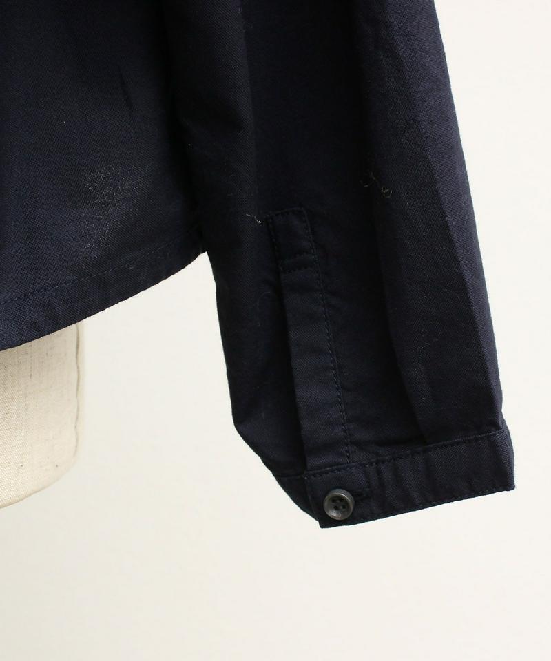 mat　オックス製品染め スタンドネック　ドロストシャツ（mat quotidien）