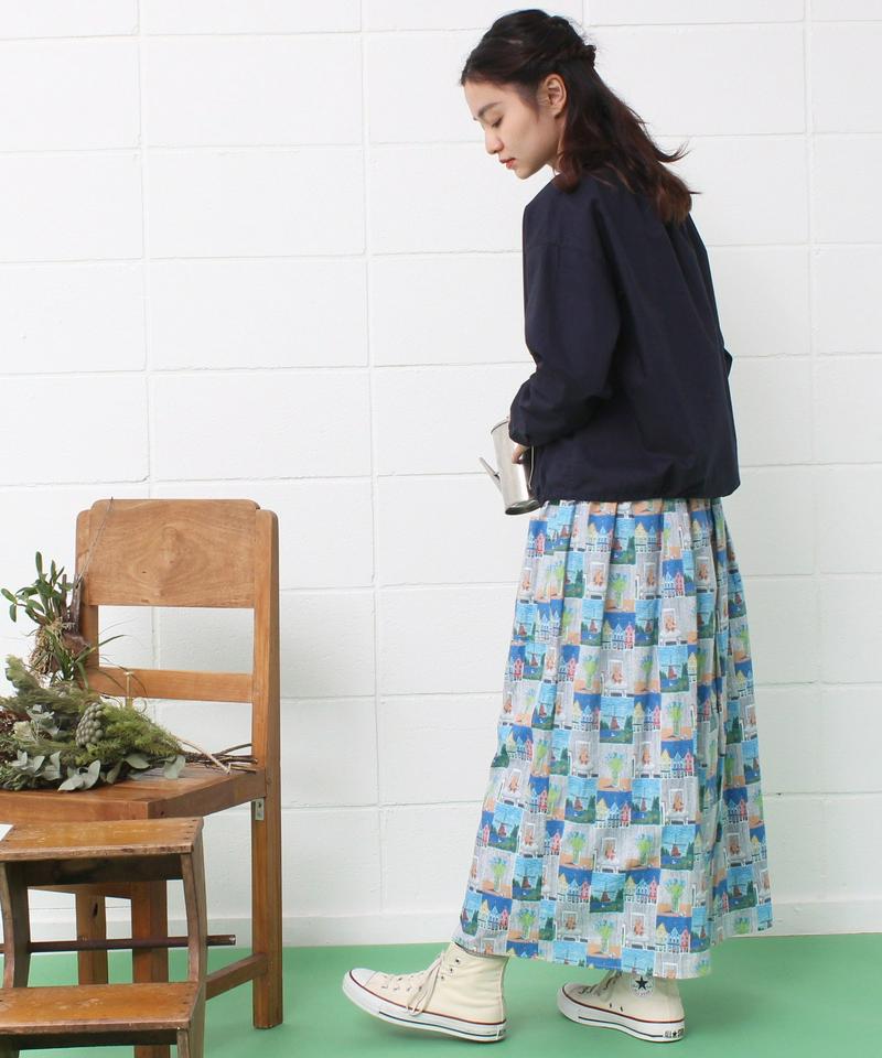 mat　オックス製品染め スタンドネック　ドロストシャツ（mat quotidien）