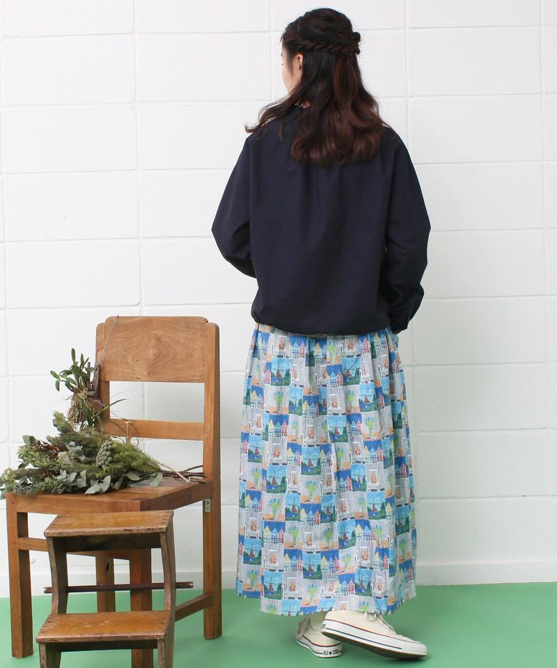 mat　オックス製品染め スタンドネック　ドロストシャツ（mat quotidien）