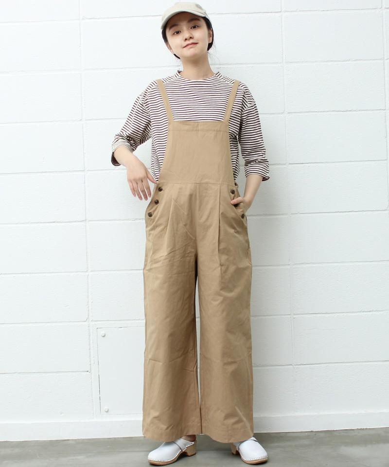 mat　C/N後ろリボンサロペットパンツ（mat quotidien）