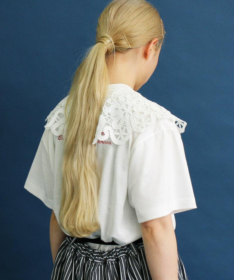 △eiπe TULIPプリント 刺繍Tee