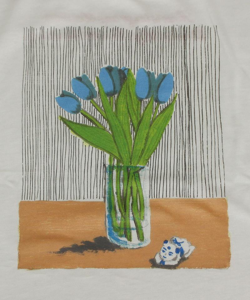 △eiπe TULIPプリント 刺繍Tee