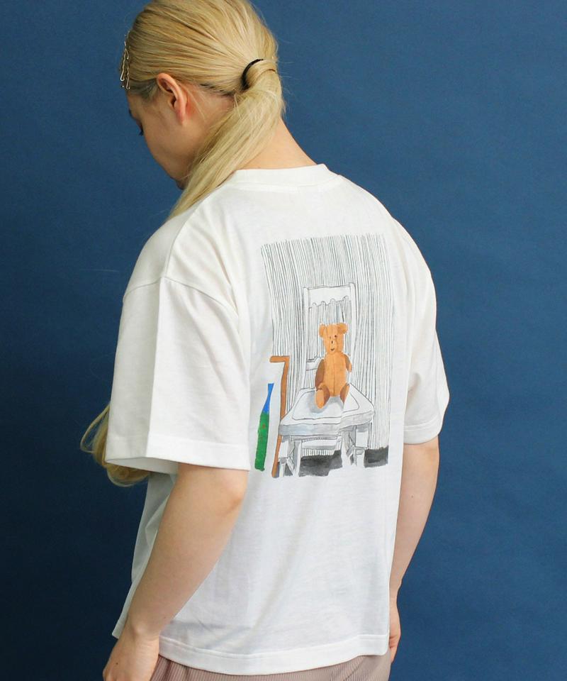 WEB/一部店舗限定 eiπe テディベアプリント 刺繍Tee（eiπe）