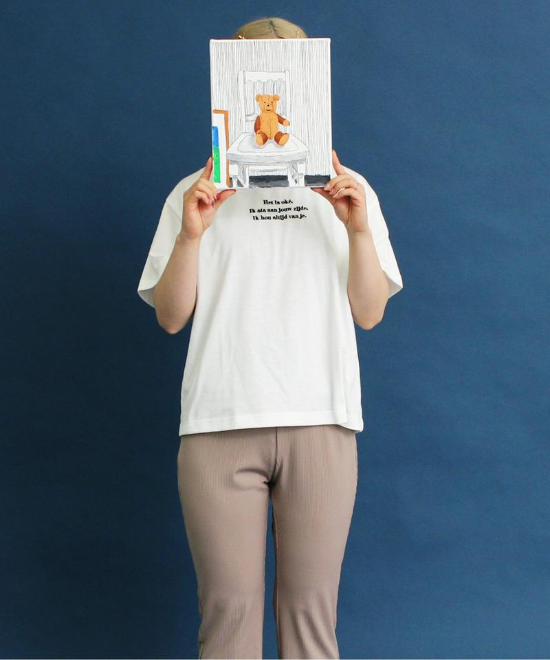 WEB/一部店舗限定 eiπe テディベアプリント 刺繍Tee（eiπe）