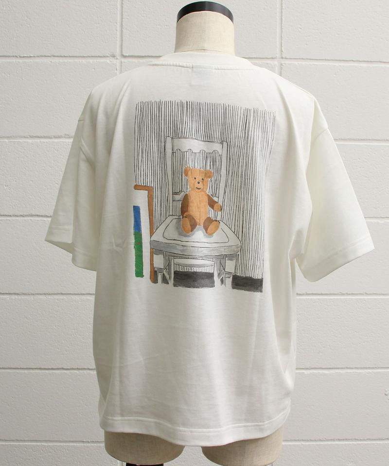 WEB/一部店舗限定 eiπe テディベアプリント 刺繍Tee（eiπe）
