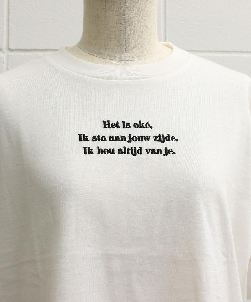WEB/一部店舗限定 eiπe テディベアプリント 刺繍Tee（eiπe）
