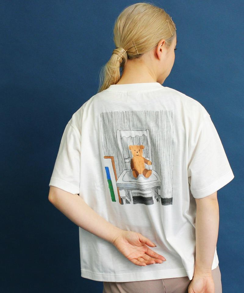 WEB/一部店舗限定 eiπe テディベアプリント 刺繍Tee（eiπe）
