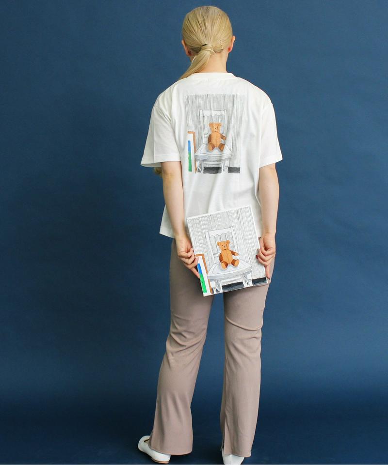 WEB/一部店舗限定 eiπe テディベアプリント 刺繍Tee（eiπe）