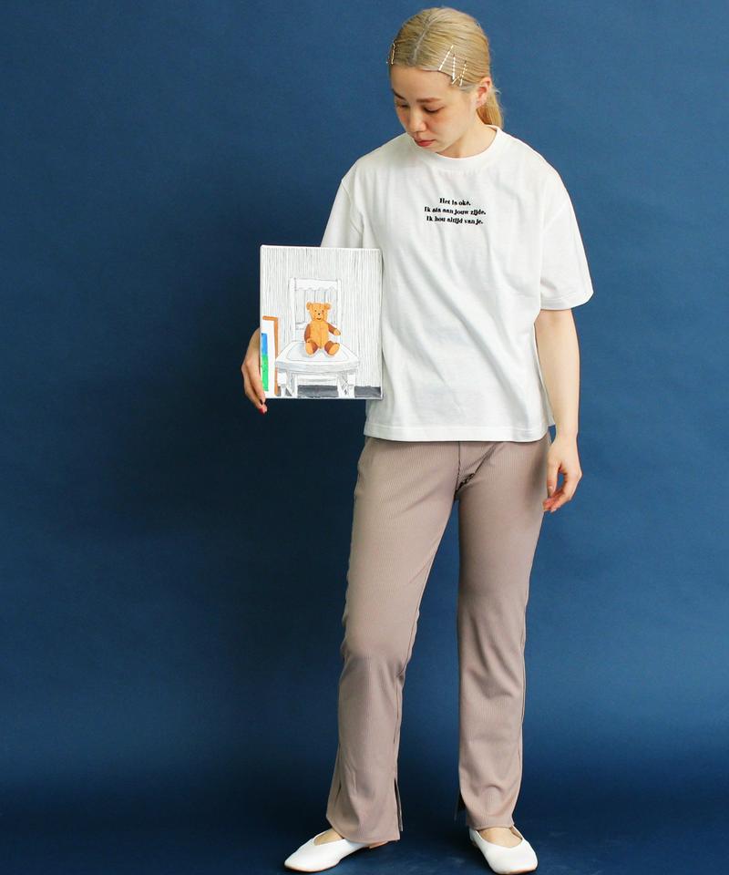 WEB/一部店舗限定 eiπe テディベアプリント 刺繍Tee（eiπe）