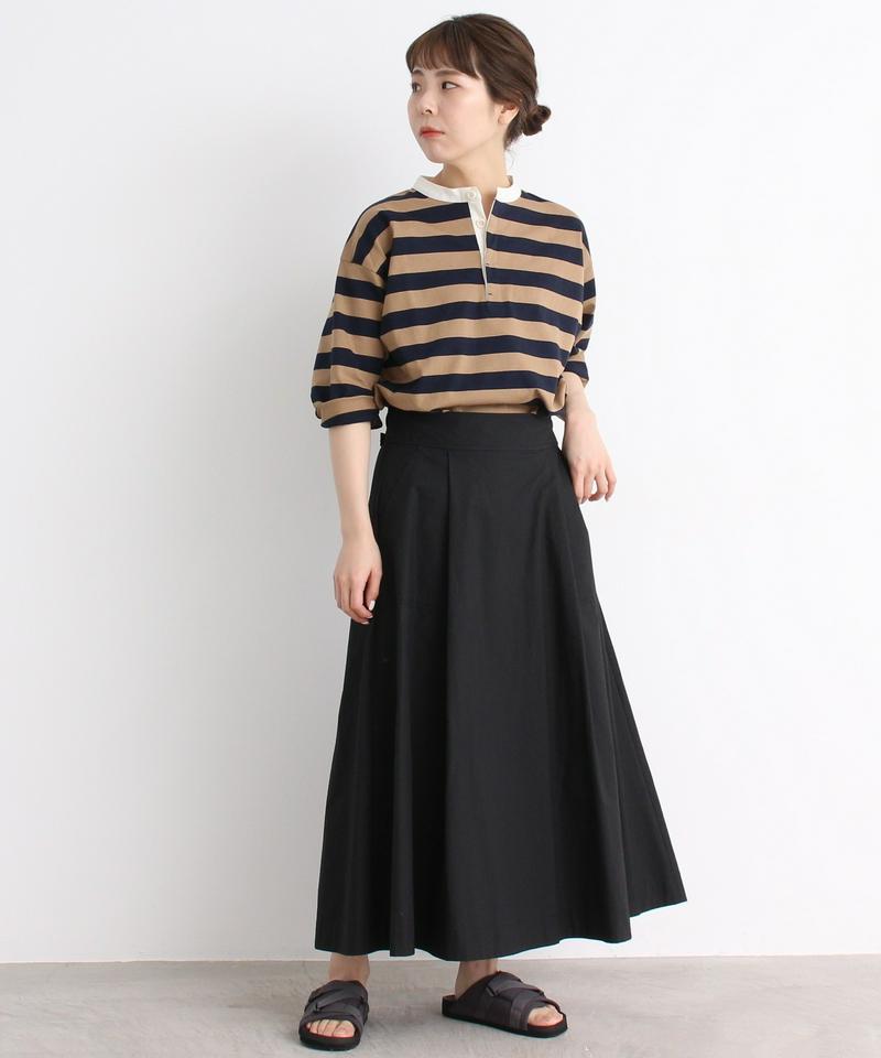 【WEB別注】 mat ノーカラーラガーシャツ（mat quotidien）