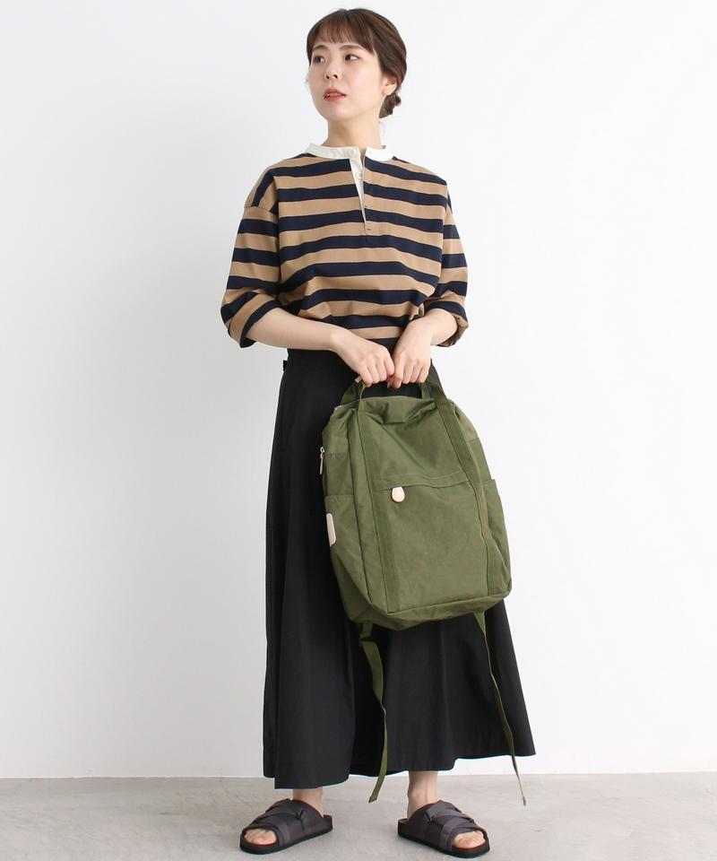 【WEB別注】 mat ノーカラーラガーシャツ（mat quotidien）