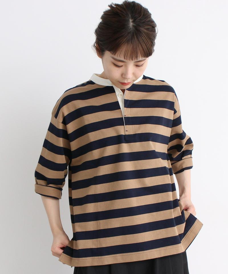 【WEB別注】 mat ノーカラーラガーシャツ（mat quotidien）