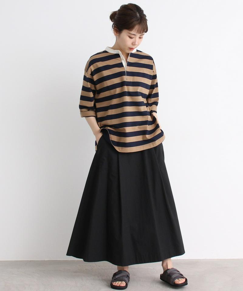 【WEB別注】 mat ノーカラーラガーシャツ（mat quotidien）