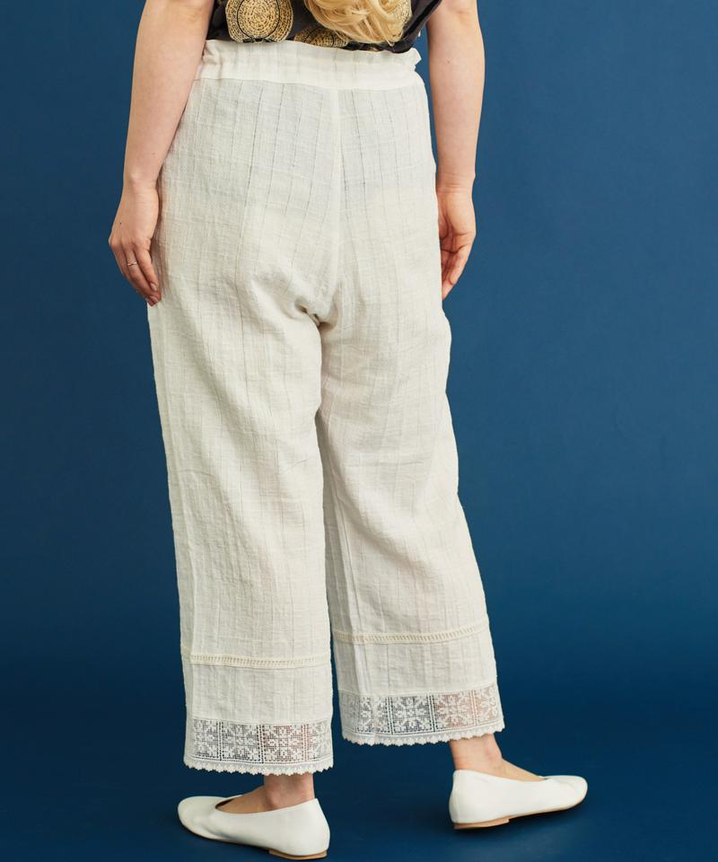 〇eiπe 「うさぎ刺繍」 レースペチパンツ