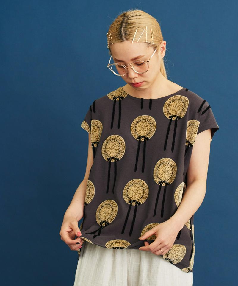 〇eiπe 麦わら帽子ジャカード　スクエアプルオーバー