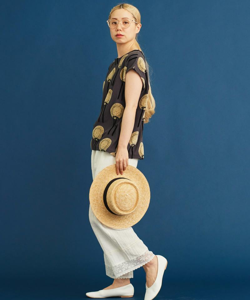 〇eiπe 麦わら帽子ジャカード　スクエアプルオーバー