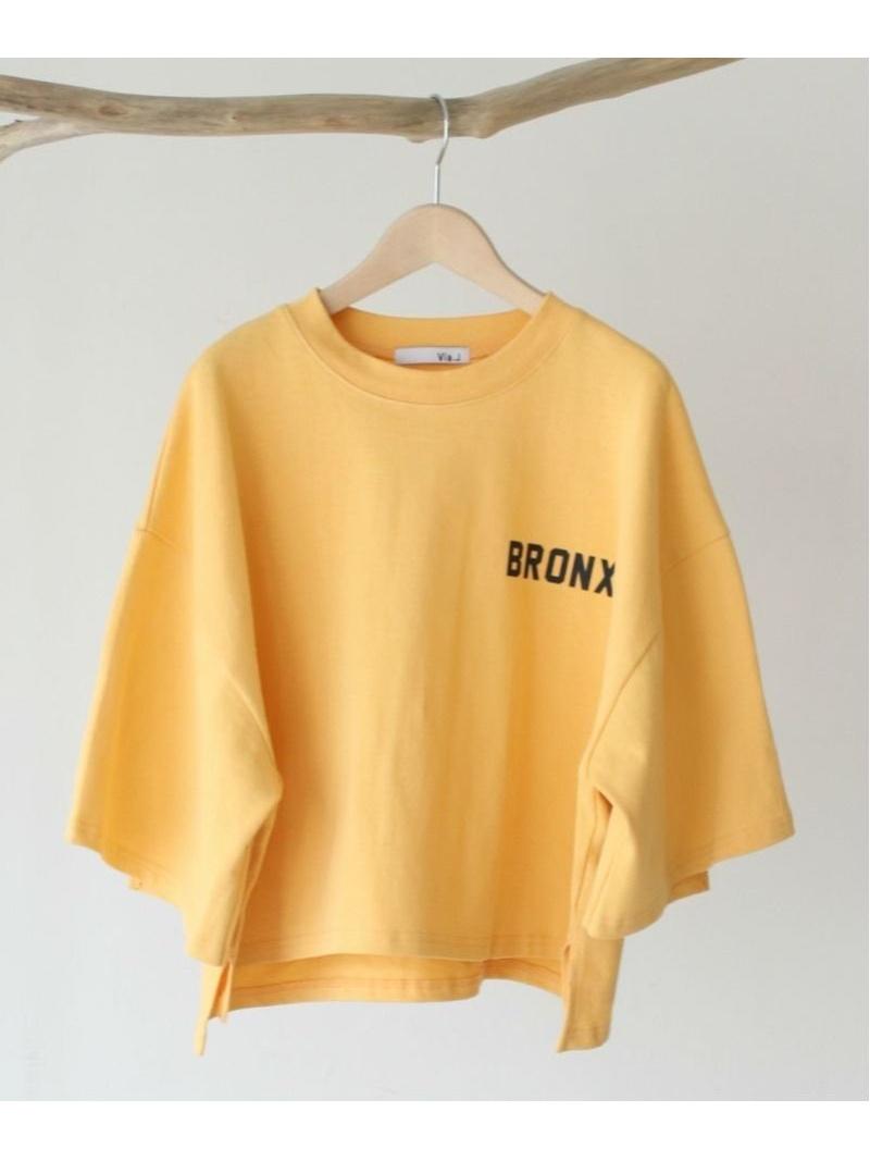 via j(ヴィアジェイ)"BRONX"7分袖Tシャツ（via j）