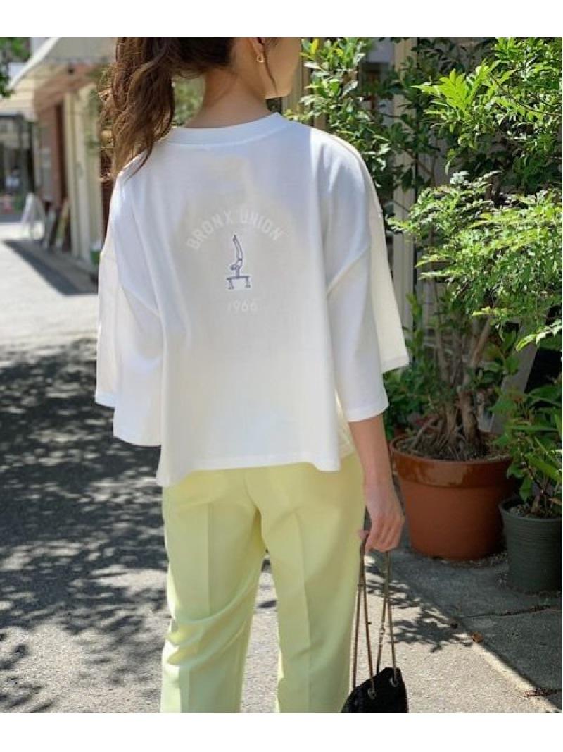 via j(ヴィアジェイ)"BRONX"7分袖Tシャツ（via j）